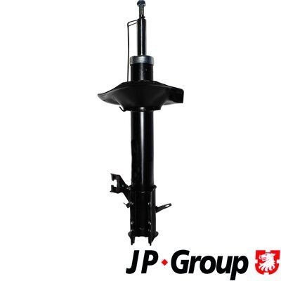 JP GROUP 4042101670 Shock absorber Front Axle Left, Gas Pressure, Twin-Tube, Suspension Strut, Top pin