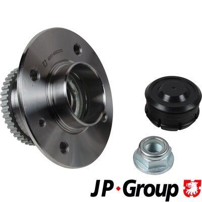 4051400200 JP GROUP Wheel bearings RENAULT Rear Axle Left, Rear Axle Right, with attachment material, with ABS sensor ring, with wheel bearing