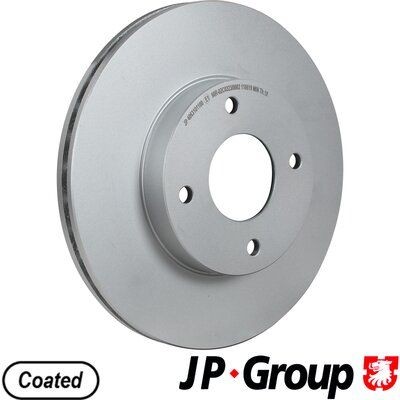 4063101109 JP GROUP Front Axle, 280x22mm, 4, Vented, Coated Ø: 280mm, Num. of holes: 4, Brake Disc Thickness: 22mm Brake rotor 4063101100 buy