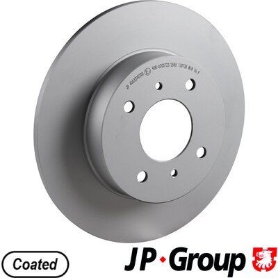 JP GROUP 4063200200 Brake disc Rear Axle, 278x10mm, 4, solid, Coated