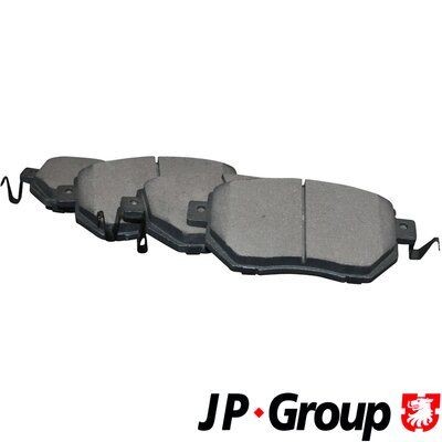 4063600819 JP GROUP Front Axle, with acoustic wear warning Height: 66mm, Width: 136mm, Thickness: 15,5mm Brake pads 4063600810 buy