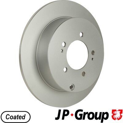 4163201300 JP GROUP Brake rotors MITSUBISHI Rear Axle, 302x10mm, 5, solid, Coated