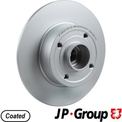 Original JP GROUP 4363201309 Brake rotors 4363201300 for RENAULT TWINGO