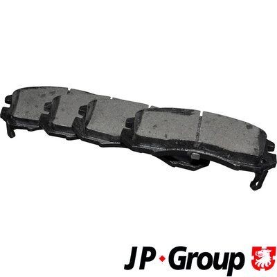 JP GROUP 4663600110 Brake pad set Front Axle, with acoustic wear warning