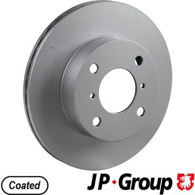 JP GROUP 4763100200 Brake disc Front Axle, 231x17mm, 4, Vented, Coated