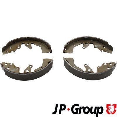 JP GROUP 4763900610 Brake Shoe Set Rear Axle, 254 x 41 mm, without lever