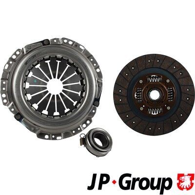 4830400310 JP GROUP Clutch set TOYOTA with clutch release bearing, 224mm