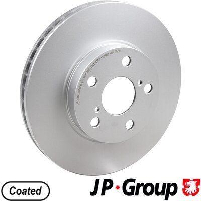 JP GROUP 4863100600 Brake disc Front Axle, 260x25mm, 5, Vented, Coated