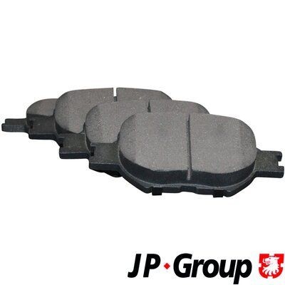JP GROUP 4863600610 Brake pad set Front Axle, excl. wear warning contact