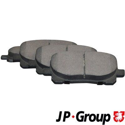 JP GROUP 4863600810 Brake pad set Front Axle, excl. wear warning contact