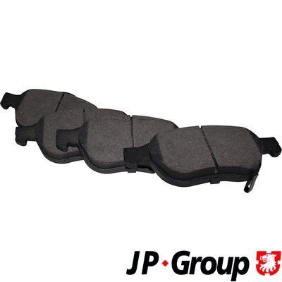 JP GROUP 4863601010 Brake pad set Front Axle, with acoustic wear warning