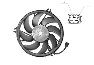 VAN WEZEL Ø: 385 mm, with electric motor Cooling Fan 4028747 buy