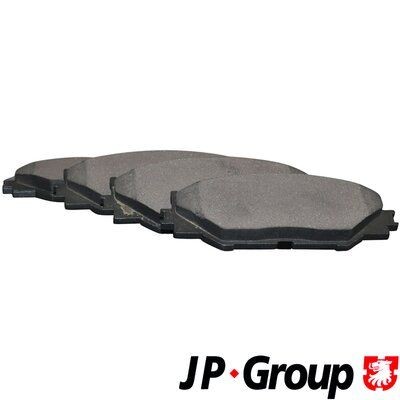 JP GROUP 5863600210 Brake pad set Front Axle, excl. wear warning contact