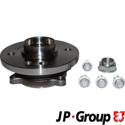 JP GROUP 6041400100 Wheel Hub 4, with ABS sensor ring, with integrated wheel bearing, Front Axle Left, Front Axle Right