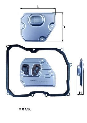MAHLE ORIGINAL Automatikgetriebe Ölfilter Maybach HX 169KIT in Original Qualität