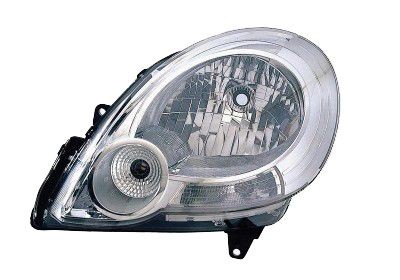 VAN WEZEL 4312961 Headlight Left, H4, Crystal clear, for right-hand traffic, with motor for headlamp levelling, P43t