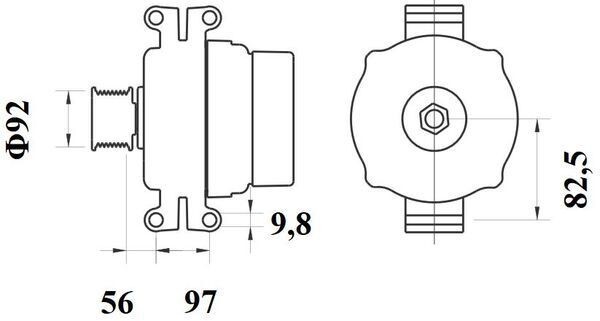 MAHLE ORIGINAL Alternator MG 799