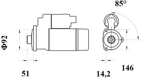 MAHLE ORIGINAL Starter motors MS 754