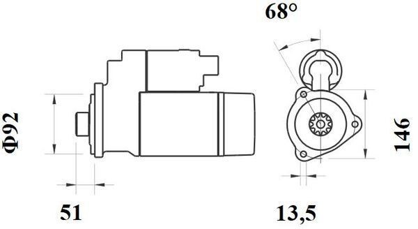 MAHLE ORIGINAL Starter motors MS 761