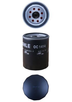OEM-quality MAHLE ORIGINAL OC 1414 Engine oil filter