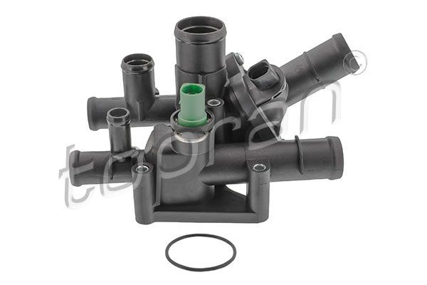 TOPRAN 109 890 Thermostat Housing with seal, with thermo sender, with thermostat, with bolts/screws