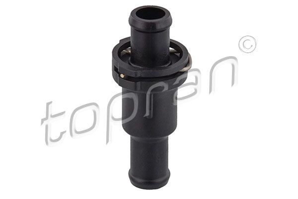 TOPRAN 112 948 Engine thermostat Opening Temperature: 75°C, with gaskets/seals, Synthetic Material Housing, with housing