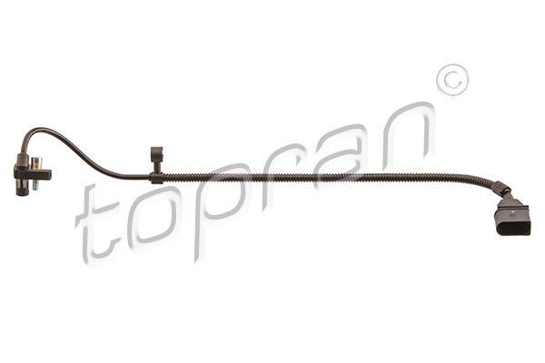 TOPRAN 113 742 Crankshaft sensor 3-pin connector, Hall Sensor, with cable protection pipe, with screw, with cable