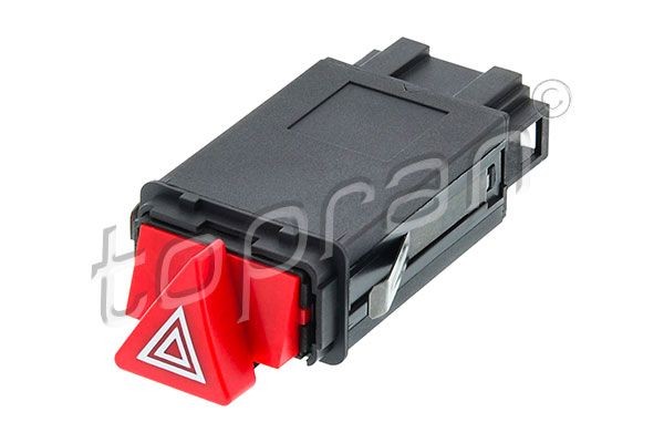TOPRAN 114 742 Hazard Light Switch 10-pin connector, 12V, Dashboard, with integrated relay