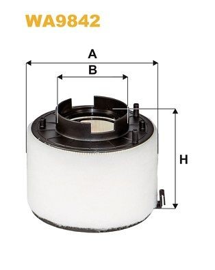 WIX FILTERS 137,5mm, 174mm, Filter Insert Height: 137,5mm Engine air filter WA9842 buy