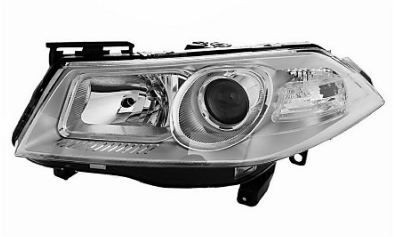 VAN WEZEL 4375963 Headlight Left, H7, H1, Crystal clear, yellow, for right-hand traffic, with motor for headlamp levelling, PX26d