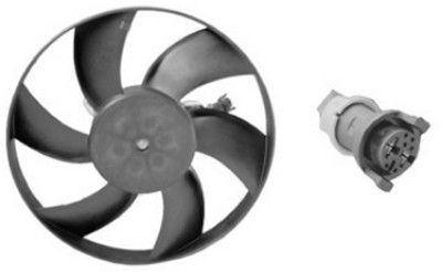 VAN WEZEL 4913745 Fan, radiator Ø: 300 mm, with holder, with electric motor
