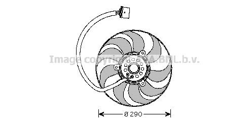 PRASCO VN7520 Fan, radiator D1: 290 mm