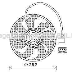 Original VN7533 PRASCO Cooling fan SEAT