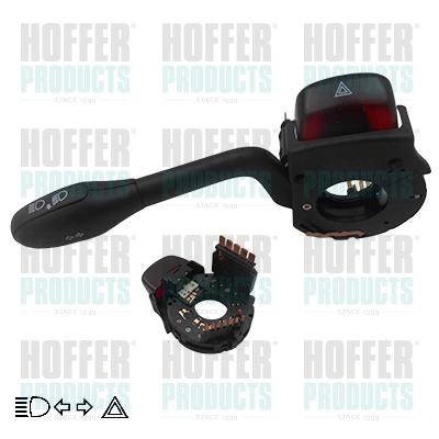 HOFFER with cornering light Number of connectors: 13, with headlight flasher, with high beam function, with hazard warning light function Steering Column Switch 2103214 buy