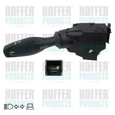 HOFFER with cornering light Number of connectors: 8, with board computer function, with light dimmer function Steering Column Switch 2103348 buy