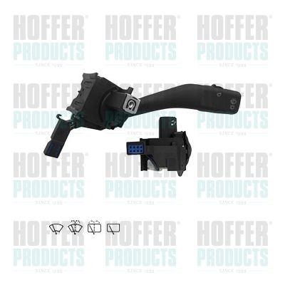 HOFFER Number of connectors: 5, with rear wipe-wash function, with wipe-wash function, with wipe interval function Steering Column Switch 2103351 buy