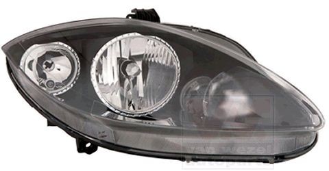 VAN WEZEL 4941962 Headlight Right, H7/H1, H7, H1, for right-hand traffic, without motor for headlamp levelling, PX26d