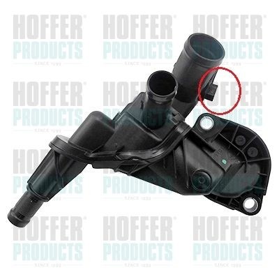 HOFFER Opening Temperature: 83°C Thermostat, coolant 8192858 buy