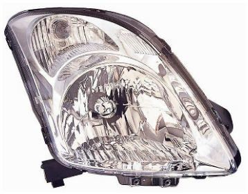 VAN WEZEL 5222962 Headlight Right, H4, Crystal clear, for right-hand traffic, without motor for headlamp levelling, P43t