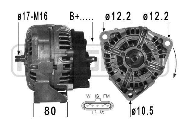 MESSMER 209122 Lichtmaschine für MERCEDES-BENZ UNIMOG LKW in Original Qualität