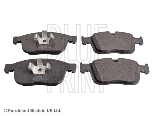 BLUE PRINT ADF124209 Brake pad set Front Axle, prepared for wear indicator, with piston clip