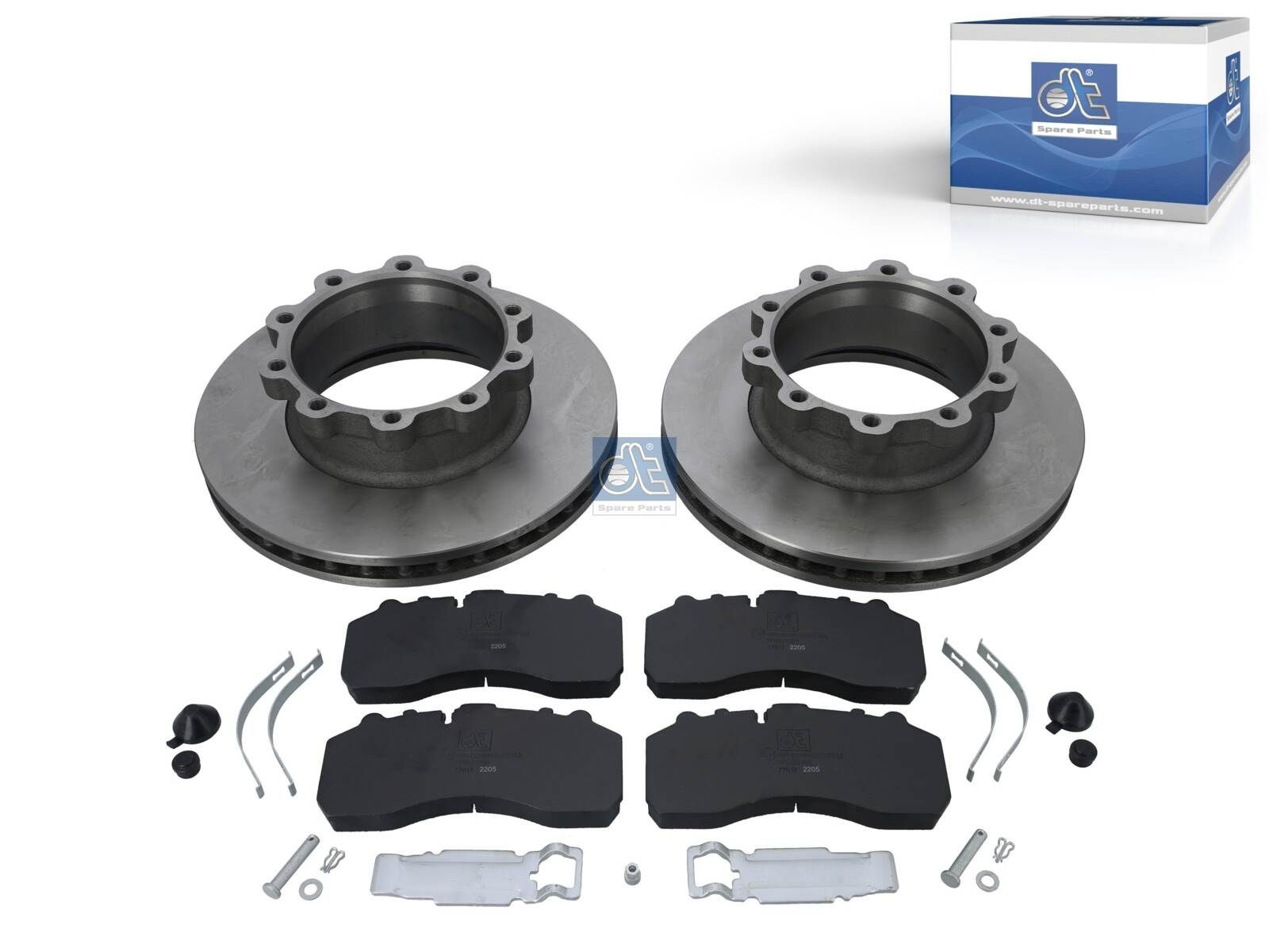 DT Spare Parts 1.35035 Brake discs and pads set 2297026