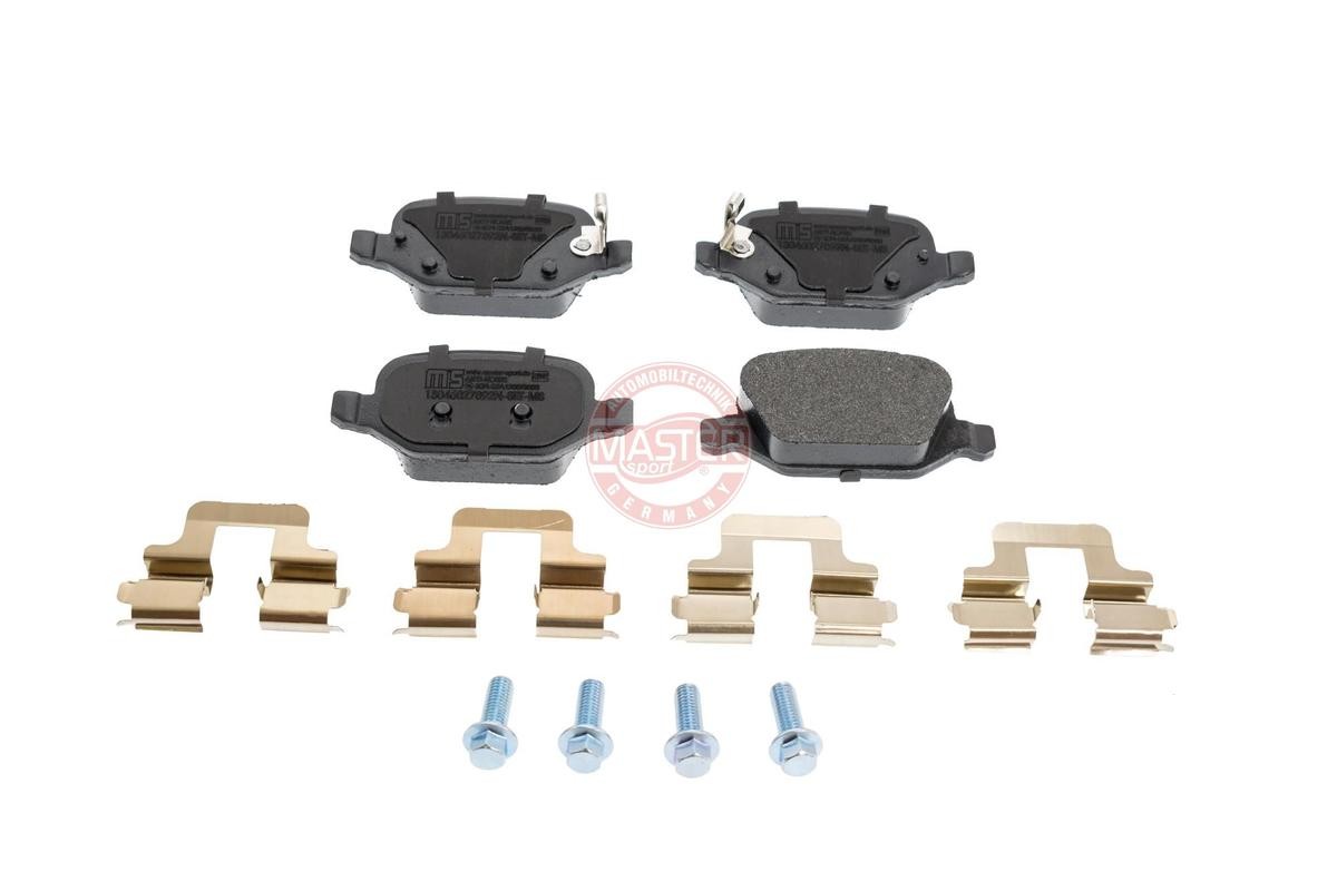 MASTER-SPORT 13046027892N-SET-MS Brake pad set Rear Axle, with acoustic wear warning, with anti-squeak plate