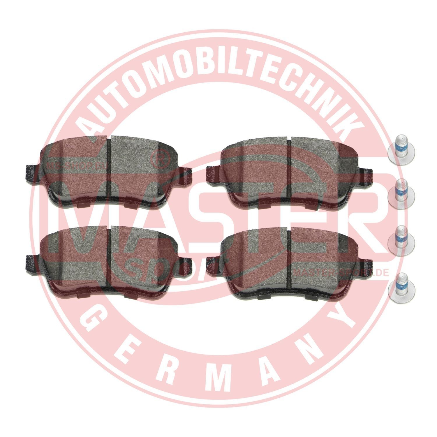 MASTER-SPORT 13046038252N-SET-MS Brake pad set Rear Axle, excl. wear warning contact, not prepared for wear indicator, with anti-squeak plate