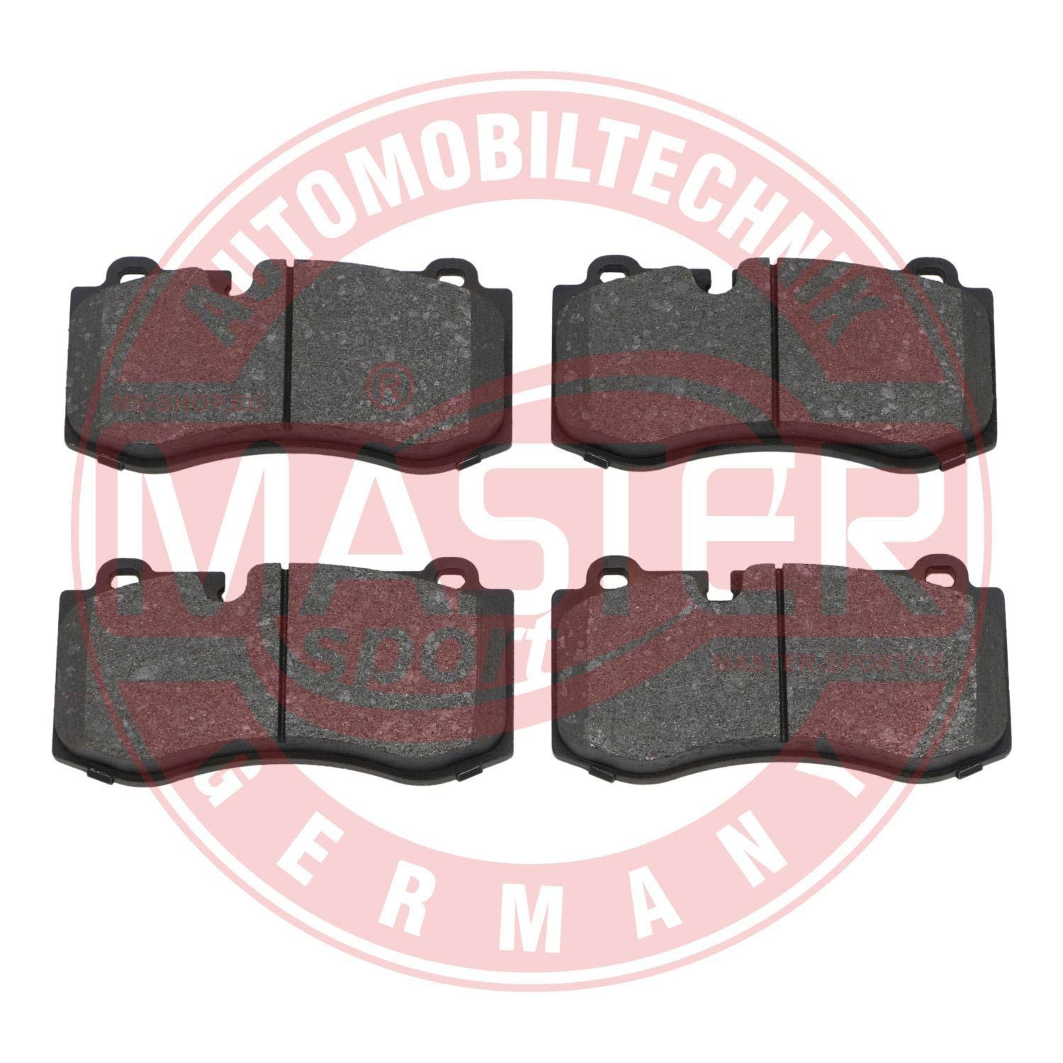 MASTER-SPORT 13046048172N-SET-MS Brake pad set Front Axle, prepared for wear indicator, excl. wear warning contact, with anti-squeak plate