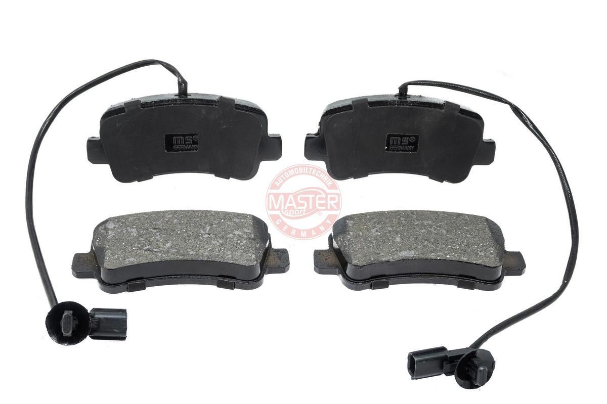 MASTER-SPORT 13046048582N-SET-MS Brake pad set Rear Axle, incl. wear warning contact, with anti-squeak plate