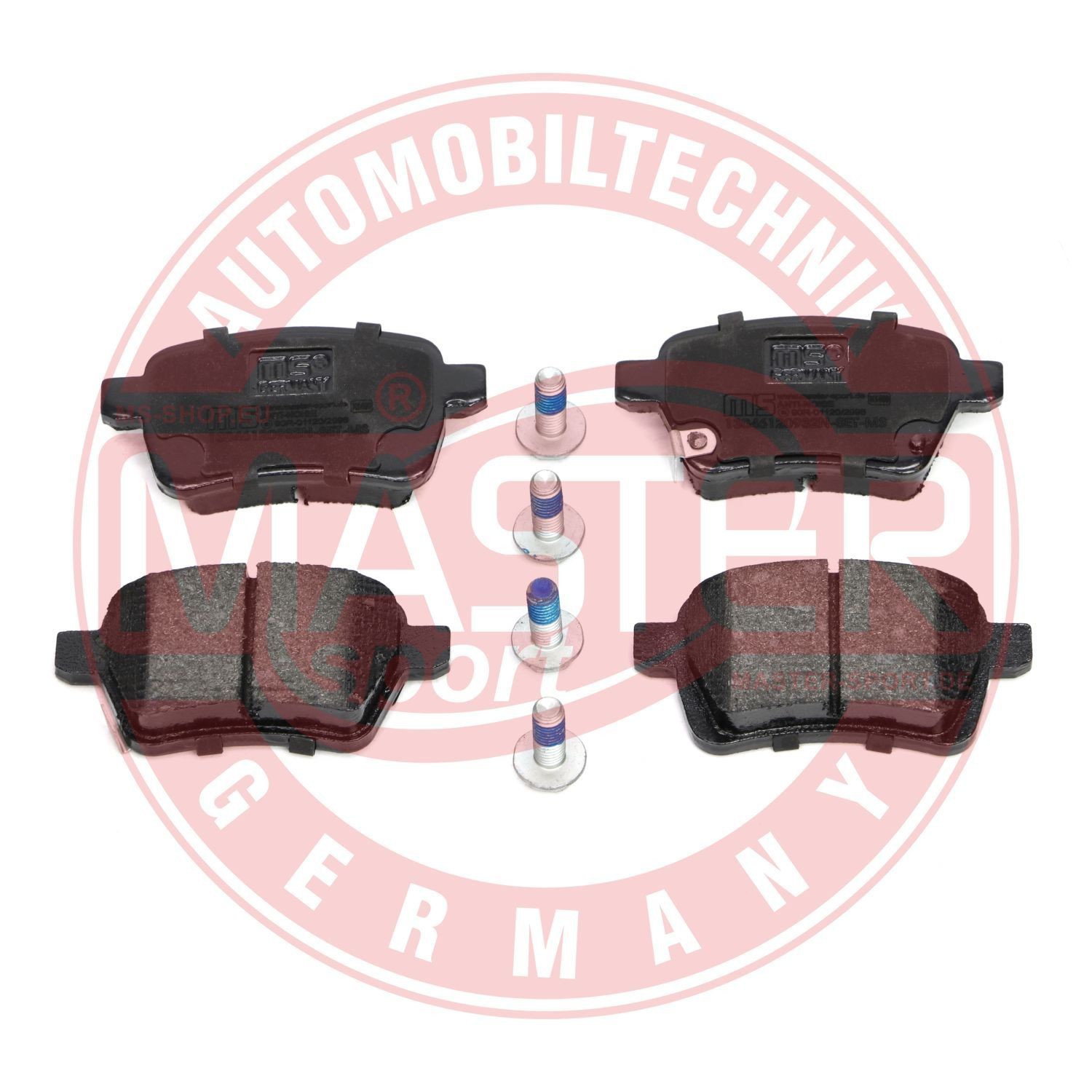 MASTER-SPORT 13046120932N-SET-MS Brake pad set Rear Axle, with acoustic wear warning, with anti-squeak plate