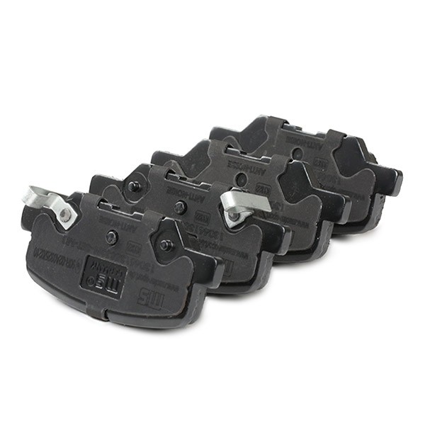 MASTER-SPORT 25689 Disc pads Rear Axle, with acoustic wear warning, with anti-squeak plate