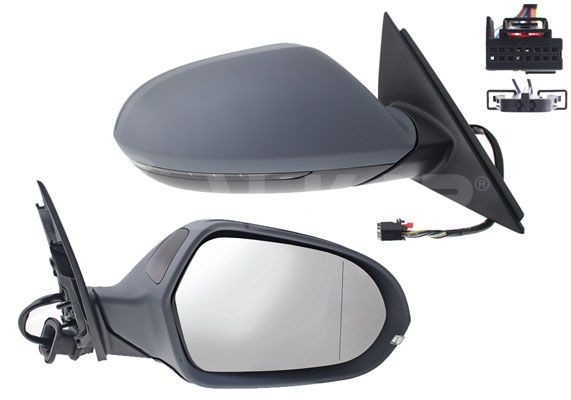 ALKAR Side mirrors left and right AUDI A6 C7 Avant (4G5, 4GD) new 6148786