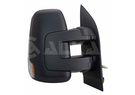 ALKAR 9240250 Wing mirror Right, Electric, Heatable, with wide angle mirror, Short mirror arm, Convex, for left-hand drive vehicles